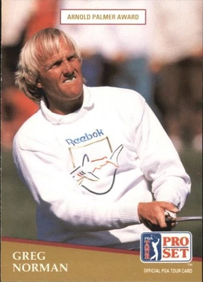 Greg Norman 1991 Golf PRO SET MINT RC ROOKIE CARD #282 - Image 1 of 2