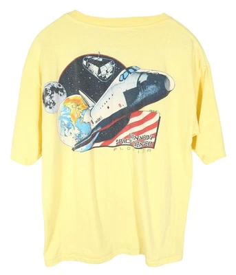 Vintage KENNEDY SPACE CENTER Shuttle T Shirt Size L Early 90s NASA Spaceport USA - Image 1 of 4