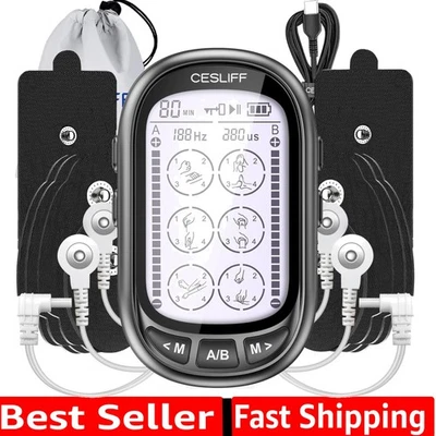 Dispositivo flexible TENS EMS de doble canal: 24 modos, perfecto para aliviar el dolor crónico Foto 1 de 4