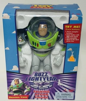 Buzz Lightyear Universe Unidade de Proteção Figura Falante Toy Story Thinkway - Novo - Imagem 1 de 4