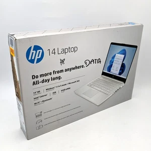 HP Laptop 14-dq0052dx 14" Intel Celeron N4120 4GB DDR4 64GB eMMC Windows 11 - Picture 1 of 9