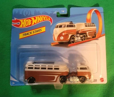 Camión Volkswagen Track Stars personalizado marrón Hot Wheels Foto 1 de 4