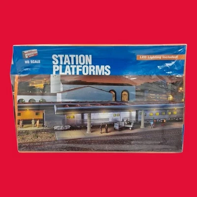 Kit de plataformas de estación de pasajeros Walthers Cornerstone 933-3391 escala HO  Foto 1 de 4