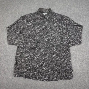 COS Shirt Mens XLARGE Black cotton Long Sleeve Button Up casual collared Size XL - Picture 1 of 7