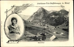 Ak Melchtal Halbkanton Obwalden, Jubiläums Tell Aufführungen in... - 3695765 - Picture 1 of 2