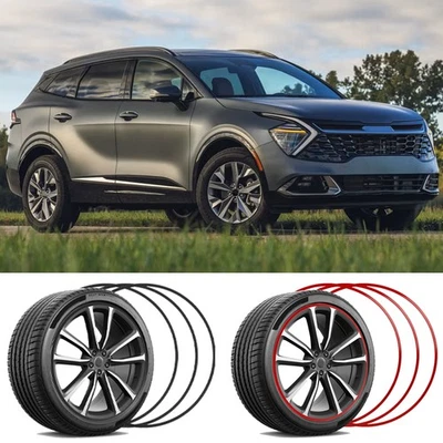 Tiras protectoras de llanta para cubo de rueda de 18"/19"/20" para KIA Sportage borde anillo adorno Foto 1 de 4
