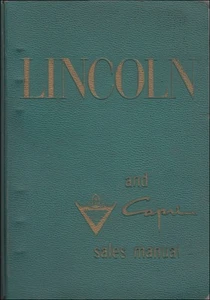 1955 Lincoln Data Book Options Features Specfications Facts - Picture 1 of 2