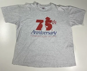Vintage Women’s Right To Vote T Shirt Sz XXL Suffrage Single Stitch Politics 90s - Picture 1 of 8