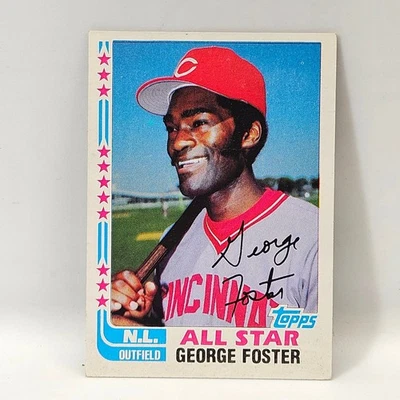 George Foster Cincinnati Reds 1982 Topps All Star Baseball Card #342 - Image 1 of 2