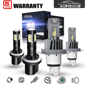 9003 880 LED Headlight High/Low Beam Fog Bulbs Kit 6000K White Light Bulbs KIT - Picture 1 of 17
