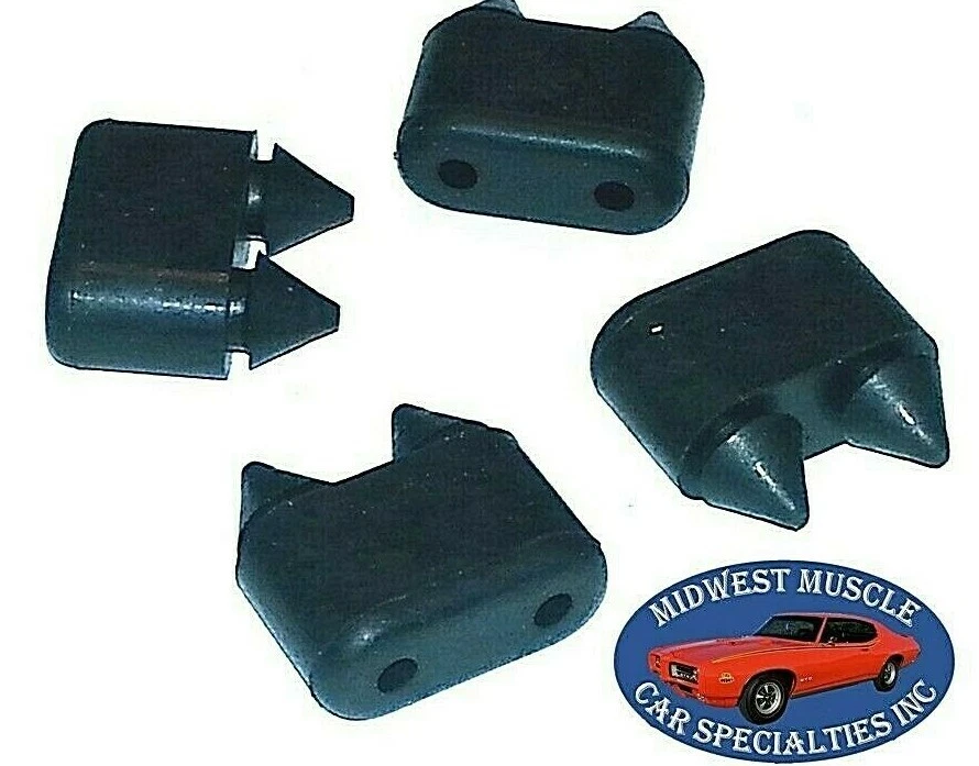 Parachoques de goma puerta a carrocería 4 piezas GM GMC Chevy Buick Pontiac Olds 442 parachoques B Foto 1 de 4