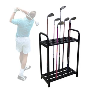 27 Holes Steel Golf Club Holder Display Stand Organizer Golf Club Storage Rack - Picture 1 of 12