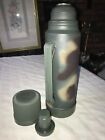 Vintage ALADDIN 37210 GREEN Camouflage CAMO Hunting OUTDOORS 1 Quart THERMOS USA