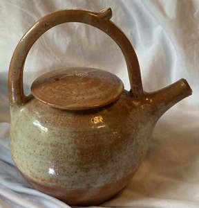 Vintage Signed Studio Pottery Lidded Teapot - Picture 1 of 7