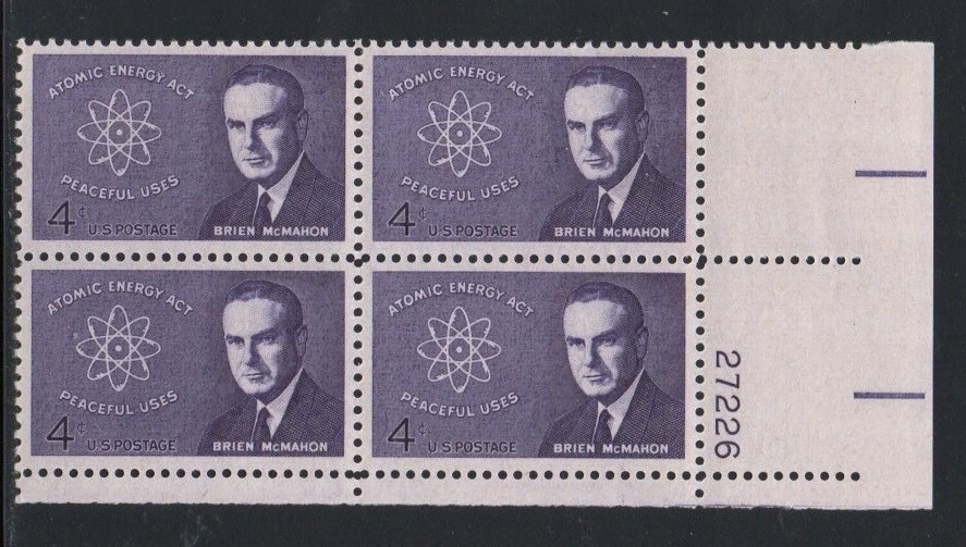 ALLY'S STAMPS US Plate Block Scott #1200 4c Brian McMahon [4] MNH [STK] - Image 1 of 1