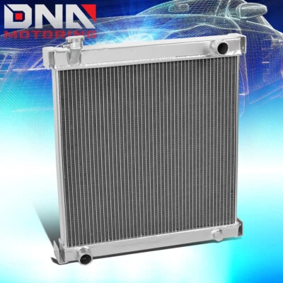 PARA JEEP WRANGLER 1997-2006 YJ/TJ MT 2 FILAS RADIADOR DE REFRIGERACIÓN DE ALUMINIO COMPLETO + TAPA Foto 1 de 4