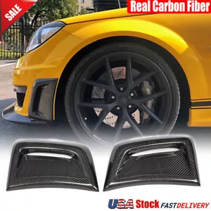 Real Carbon Fiber Side Fender Insert Air Vent Coves for Benz W204 C63 12-14 - Picture 1 of 13