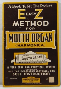 Mouth Organ Harmonica Self Instruction guide book E easy Z Method 1934 PB - Picture 1 of 10
