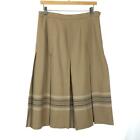 Womens Size 10 James Pringle Scottish Vintage Pure Wool Tartan Pleat Midi Skirt