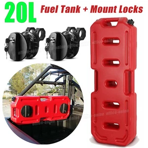 20L 5Gal Fuel Tank Can Gas Container Backup w/ Mount Locks for Jeep Off Road SUV - Picture 1 of 12