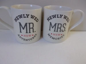 Our Name Is Mud - Mr. & Mrs. Newlywed New Adventures / Memories Mugs - Picture 1 of 3