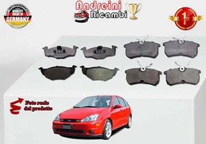 KIT 8 PASTIGLIE FRENO ANTERIORI+POST FORD FOCUS TRE VOLUMI 2.0 96KW DAL 2003 - Foto 1 di 2