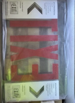 LITHONIA LIGHTING Recessed Edgelit LED Emergency Exit EDGR 2 RMR EL M4