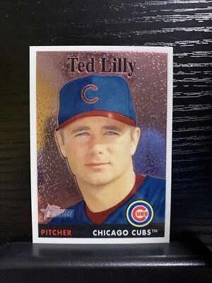 2007 Topps Heritage Ted Lilly  Chrome #'d /1958 THC28 Chicago Cubs - Image 1 of 2