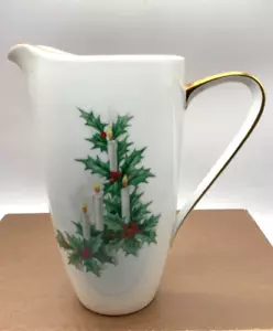 Tirschenreuth Noel 3748 Christmas Pitcher, 32 oz./1 qt., Bavaria, Germany, 7.5” - Picture 1 of 8