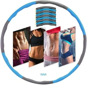 Weighted Hula Hoop for Adults Fitness Exercise Foam Padded for Weight Loss 2lb - Picture 1 of 6