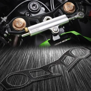 Handle Yoke Cover Triple-Tree Protector 11-15 Ninja ZX10R ZXR Perforated Black - Picture 1 of 4