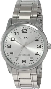 Casio MTP-V001D-7B Men's Standard Stainless Steel Easy Reader Silver Dial Watch - Picture 1 of 2