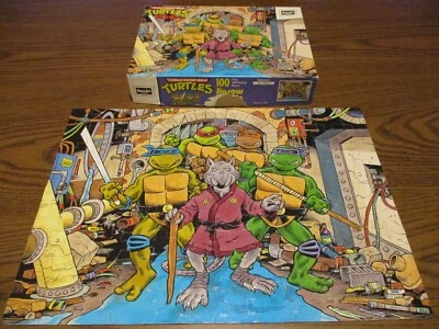 TMNT Teenage Mutant Ninja Turtles Splinter 08018 1987 Piece Jigsaw Puzzle Rose - Image 1 of 4
