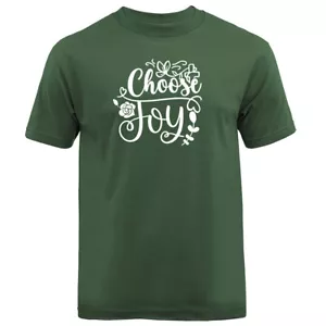 Camiseta Elige Alegría Cristiana Religiosa Dios Biblia Iglesia Jesucristo - Imagen 1 de 17