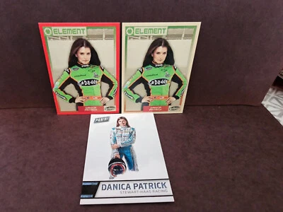 DANICA PATRICK 2010 PRESS PASS ELEMENT RED BORDER RC, BASE RC, 2016 FATHER'S DAY - Image 1 of 2