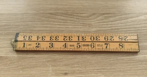 DRAPER - WOOD & BRASS - 505- RULER 36" - Picture 1 of 12