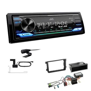 JVC Digital 1-DIN Autoradio DAB+ Bluetooth für Seat Altea Altea XL anthrazit - Bild 1 von 6