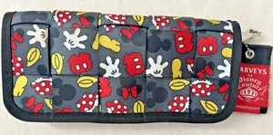 Harveys Disney Couture Seatbelt Mickey Minnie Full Wallet Organizer 4.5"x9.5 EUC - Picture 1 of 7