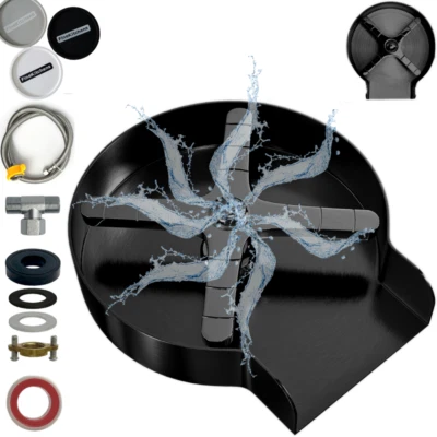 Enjuagador de vidrio FineKitchens para fregadero de cocina - Limpiador de vidrio para fregadero para tazas Foto 1 de 4