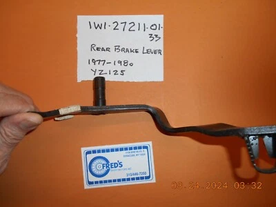 pedal de freio traseiro vintage Yamaha #1w1-27211-01-33 77-80 yz125, fabricante de equipamento original, novo - Imagem 1 de 3