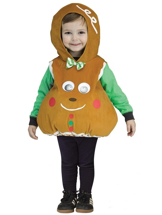 Pan de jengibre día del acebo de Navidad niño pequeño Foto 1 de 1