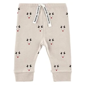 Baby Clothes Santa's Favorite Reindeer Reindeer Pant Grey Size 12 - Pack of 2 - Picture 1 of 2