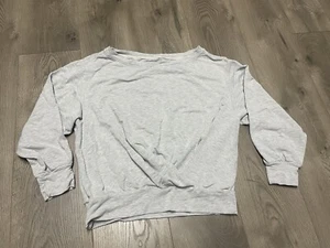 Maglione donna Lululemon raccolto davanti twist taglia 4 grigio girocollo - Foto 1 di 6
