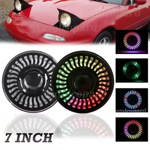 Par 80W 8000LM RGB 7 pulgadas LED Kit de bombillas H4 para 1990-1997 Mazda Miata - Imagen 1 de 12