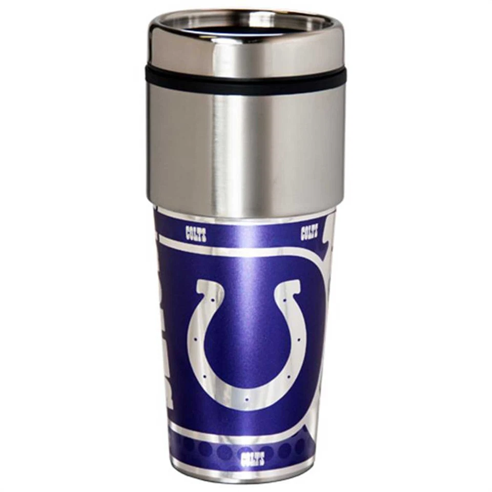 Indianapolis Colts 16oz Stainless Steel NFL Travel Mug - Image 1 of 1
