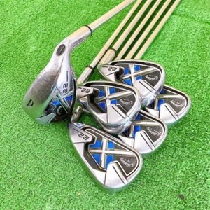 Callaway X-22 Iron Set Flex UNI 6 Pieces Used Right Handed F/S #87 - Picture 1 of 12