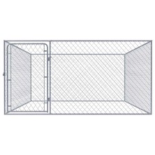 Dog Kennel Exercise Playpen Heavy Duty Pet House Outdoor Fence Lockable 72.8 in