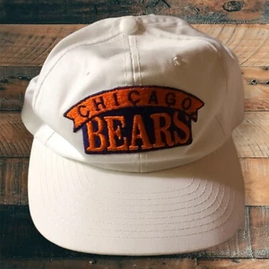 VTG Chicago Bears The Twill OG Banner Script Snapback Hat RARE Vintage 80s 90s - Picture 1 of 2