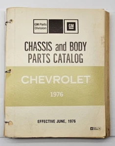 GM Chevrolet 1976 Chassis And Body Parts Catalog Effective June 1976 Parts Div - Bild 1 von 5