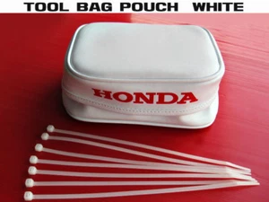 Fit HONDA XR200R XR250R 1984-1987 WHITE TOOL BAG POUCH ORIGINAL STYLE*nan* - Picture 1 of 9